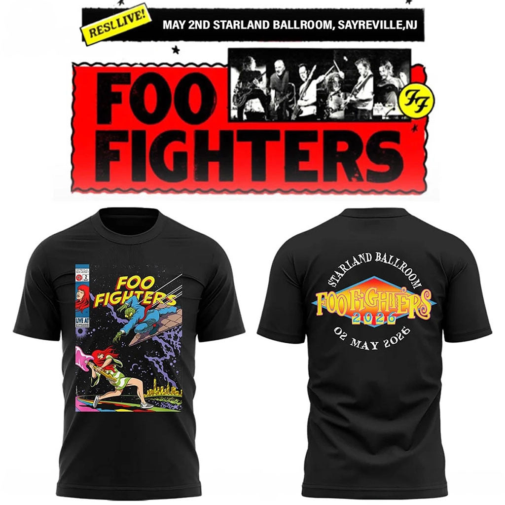 Foo Fighters Merch FF Secret Show At Starland Ballroom 02 May 2026 T-Shirt Band Fan Gifts - Merchluma