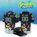 Custom Seattle Seahawks X SpongeBob Squarepants 2026 Night Jersey Seattle Seahawks Merch - Merchluma