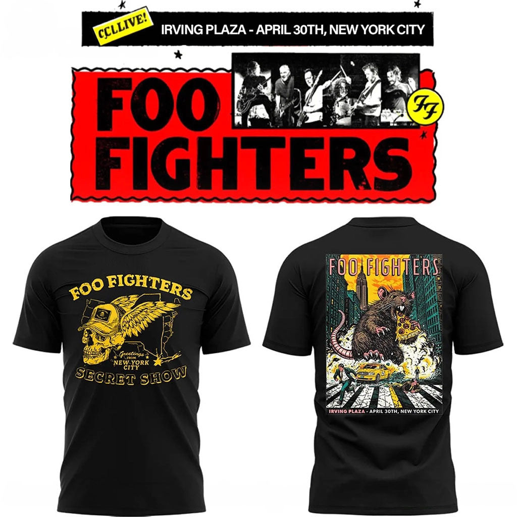 Foo Fighters Merch FF Secret Show New York City At Irving Plaza T-Shirt 2026 Band Fan Apparel - Merchluma
