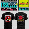 Foo Fighters Take Cover Tour Merch 2026 The Thunder Target Signatures T-Shirt Concert Schedule - Merchluma