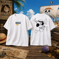 One Piece Luffy Drawn Jolly Roger Swoosh T-Shirt One Piece Merch Gifts For Anime Fans - Merchluma