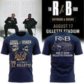 Chris Brown Usher The R&B Tour Gillette Stadium T-Shirt R&B Tour Merch Music Fan Apparel - Merchluma