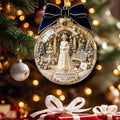 Princess Diana 65th Anniversary Christmas Snow Scene Ball Ornament Xmas Ornaments Holiday Decor - Merchluma