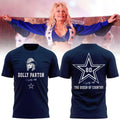 Dallas Cowboys x Dolly Parton Merch The Queen Of Country Graphic T-Shirt Gifts For Music Fans - Merchluma