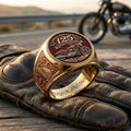 Indian Motorcycle 125th Anniversary Gold Ring Indian Motorcycle Merch Best Gift For Dad - Merchluma