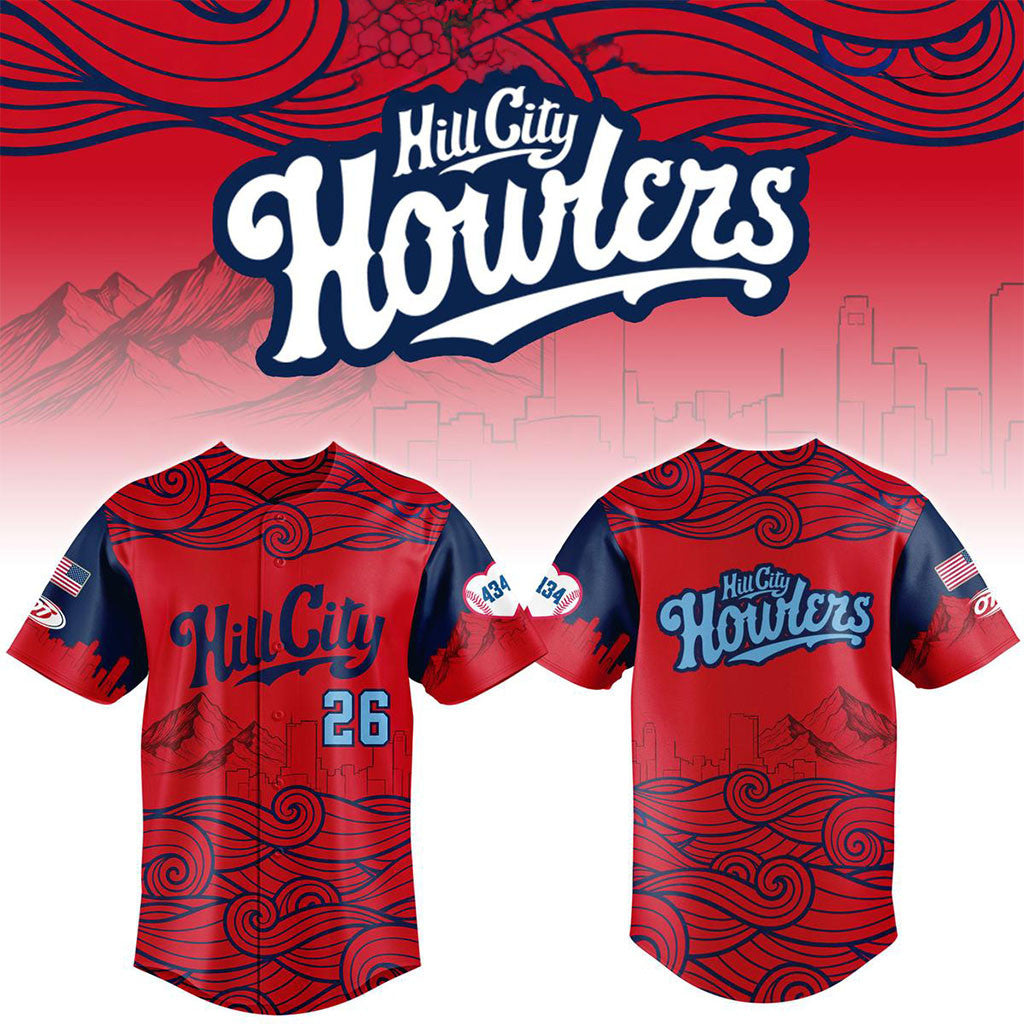 Hill City Howlers Mustaches For Kids Night Jersey Hill City Howlers Merch Gift For Baseball Fan - Merchluma
