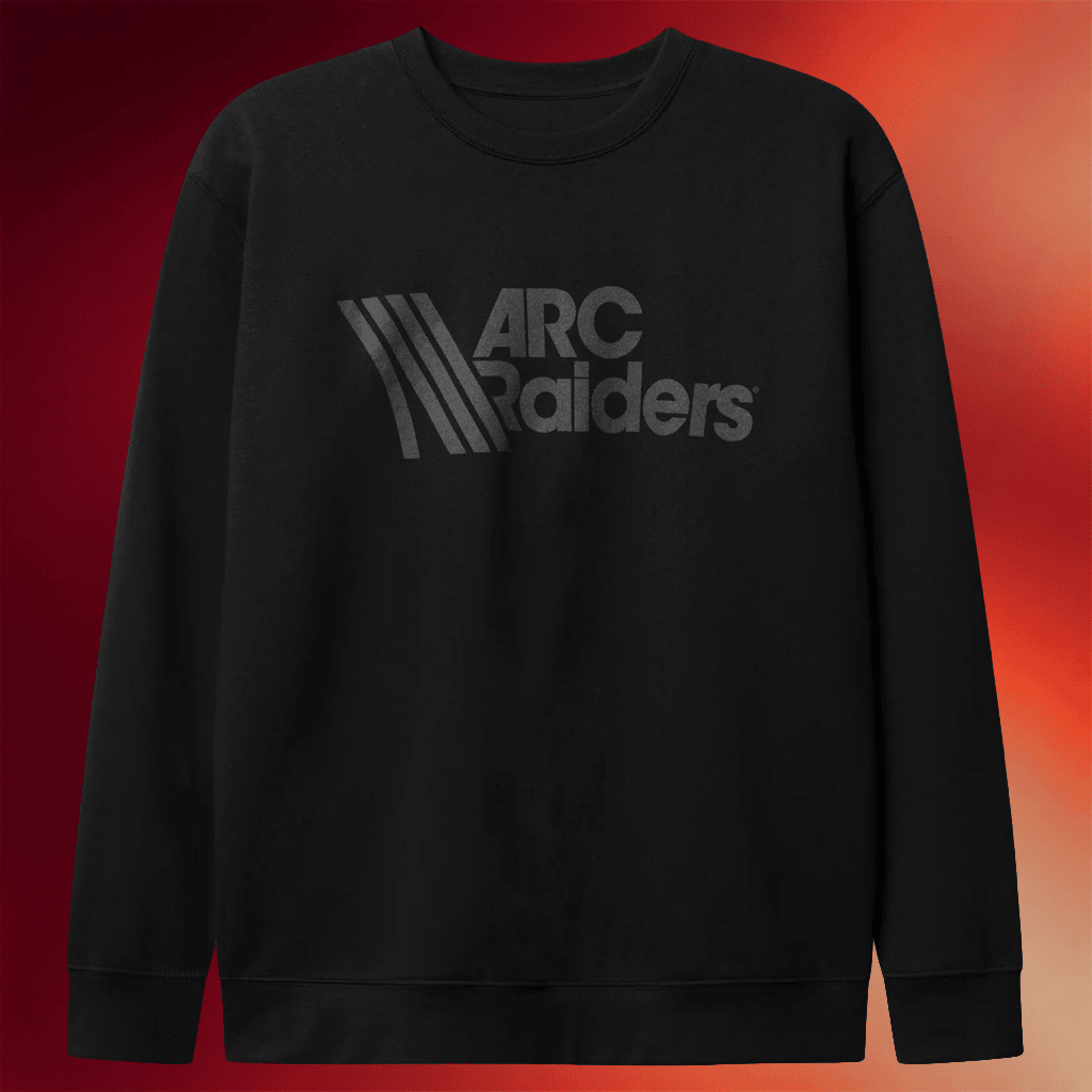 ARC Raiders Merch ARC Raiders Logo Sweatshirt Black Gifts For Video Game Lover - Merchluma