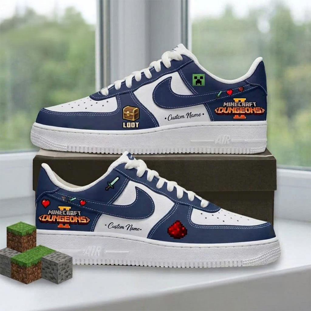 Personalized Minecraft Dungeons 2 RPG Game Shoes Sneakers Best Gift For Brothers - Merchluma