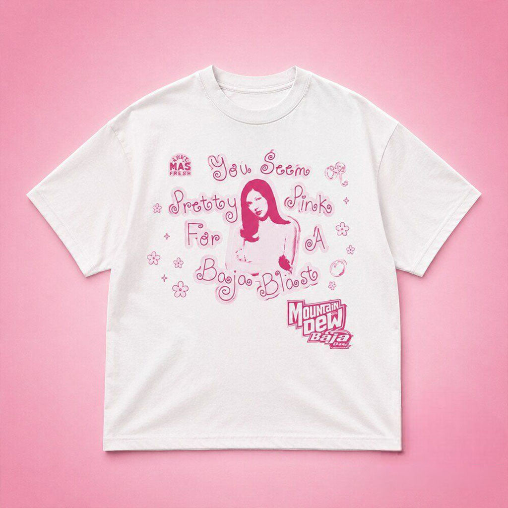 Olivia Rodrigo X Taco Bell Merch You Seem Pretty Pink For A Baja Blast T-Shirt Gifts For Sister - Merchluma