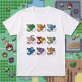 Pokemon 30th Anniversary Pixel Sprites Graphic T-Shirt Pokemon Merch Birthday Ideas For BFF - Merchluma