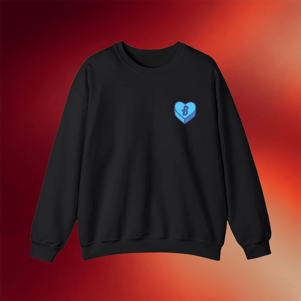 Bluecoats Merch Candy Heart Crewneck Bluecoats Sweatshirt Gift Ideas For BFF - Merchluma