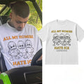 Zayn Malik All My Homies Hate ICE Ducks Graphic T-Shirt Zayn Malik Merch Anti ICE Clothing - Merchluma