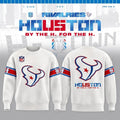 Houston Texans By The H For The H 2026 Rivalry Sweatshirt Houston Texans Merch Fan Gifts - Merchluma