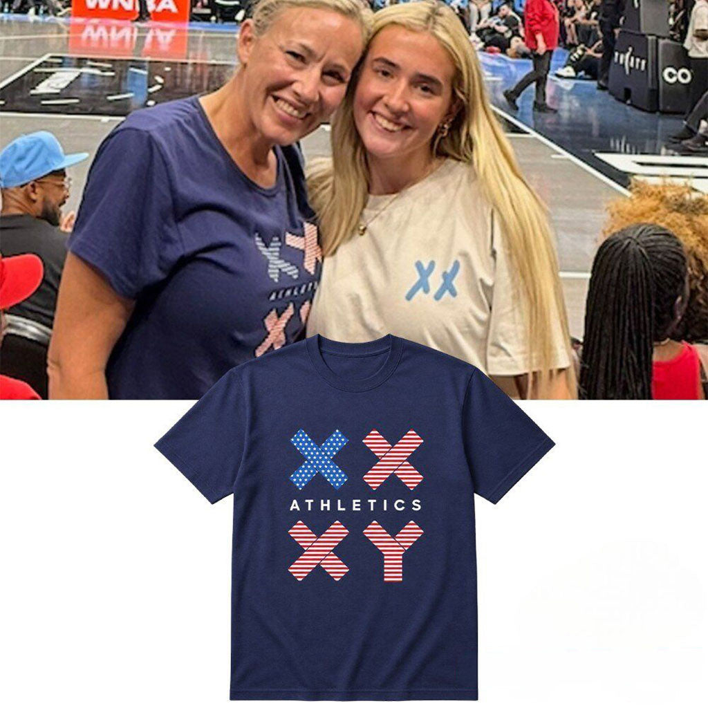 Kasey And Annie Thomason XX XY Athletics American Flag Shirt Gift For Friends - Merchluma