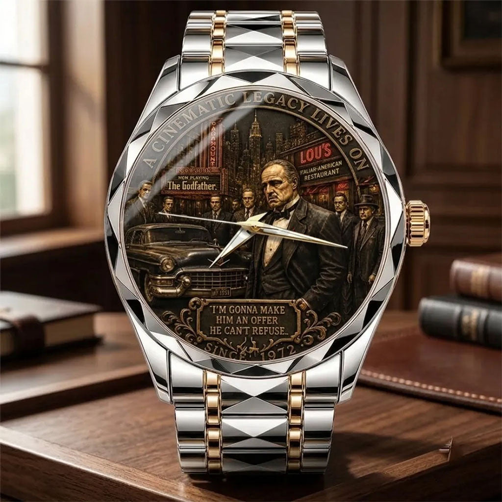 The Godfather 50th Anniversary Quartz Watch A Cinematic Legacy Lives On The Godfather Merch - Merchluma