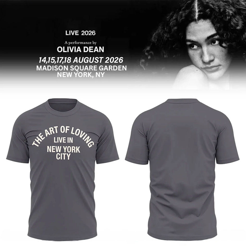 Olivia Dean Merch The Art Of Loving Live 2026 In NYC Shirt Best Gifts For Music Lovers - Merchluma