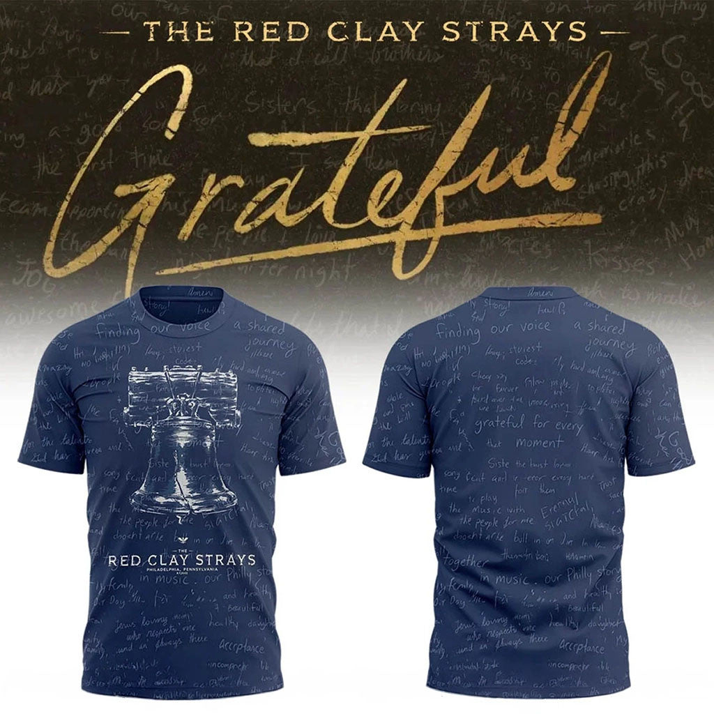 The Red Clay Strays Merch 2026 The Grateful Tour In Philadelphia PA Bell Shirt Gift For Fans - Merchluma