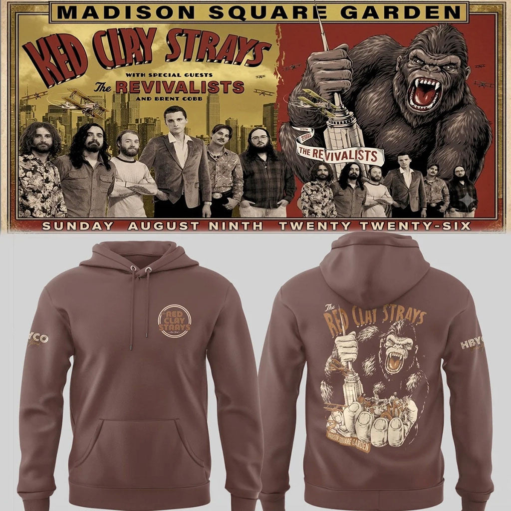 The Red Clay Strays Merch 2026 The Grateful Tour In MSG NYC Bigfoot Hoodie BFF Gift - Merchluma