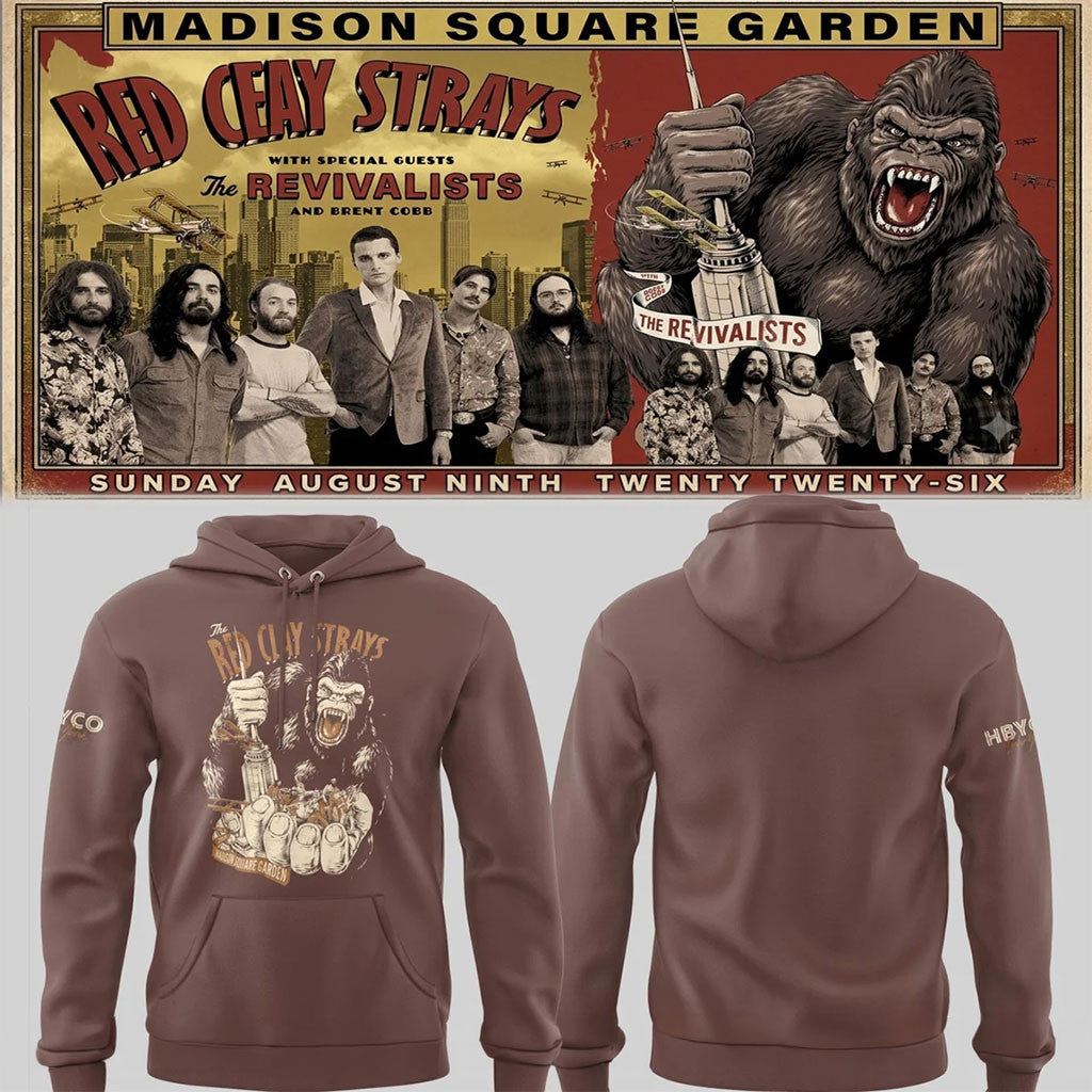 The Red Clay Strays Merch 2026 The Grateful Tour In MSG NYC Bigfoot Hoodie Gifts For Rock Lovers - Merchluma