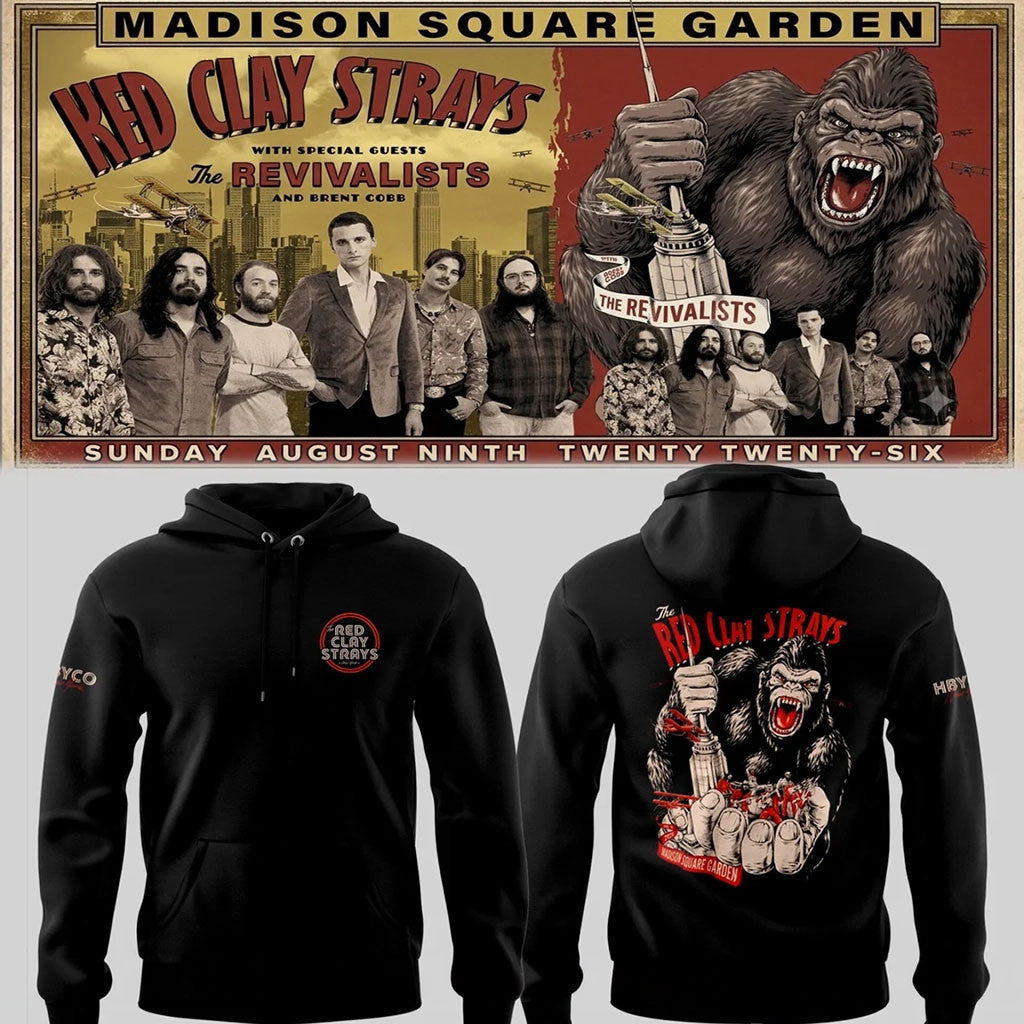 The Red Clay Strays Merch 2026 The Grateful Tour In MSG NYC Bigfoot Hoodie Country Rock Fan Gift - Merchluma