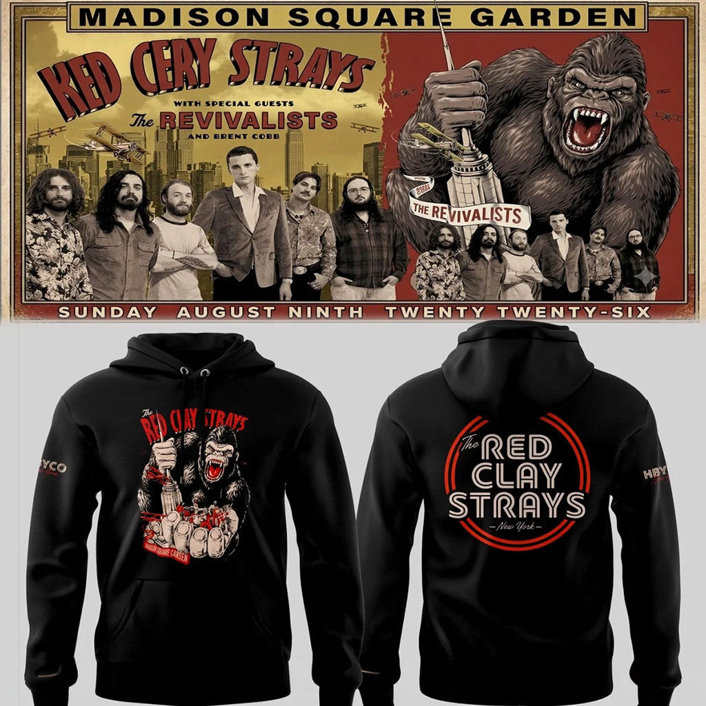 The Red Clay Strays Merch 2026 The Grateful Tour In MSG NYC Bigfoot Hoodie Gifts For Brother - Merchluma