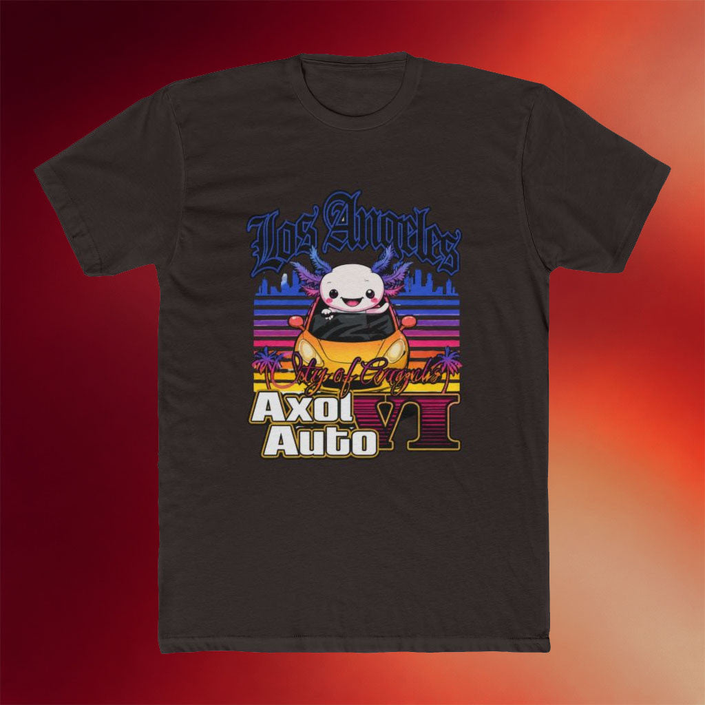GTA 6 Merch 2026 Axol Auto VI T-Shirt Los Angeles Parody Funny Axolotl Tee Gift For Friends - Merchluma