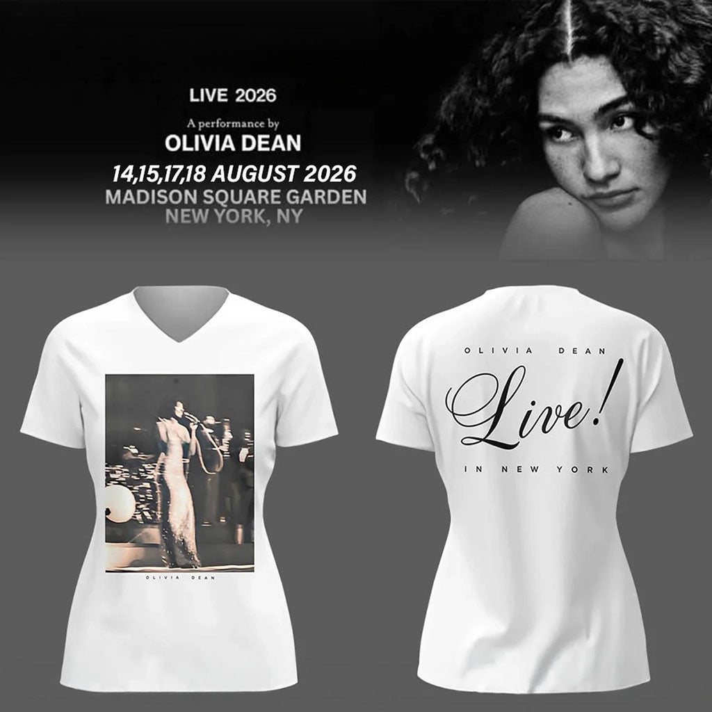 Olivia Dean Merch The Art Of Loving Olivia Dean Live 2026 In NYC V-Neck Shirt Gifts For Fans - Merchluma