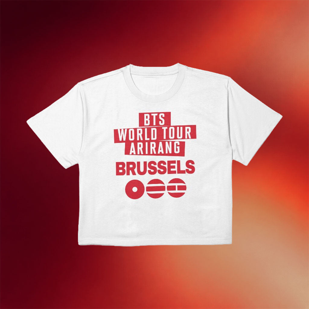 BTS Merch 2026 BTS World Tour Arirang Brussels T-Shirt BTS Concert Merch Gift For Army - Merchluma