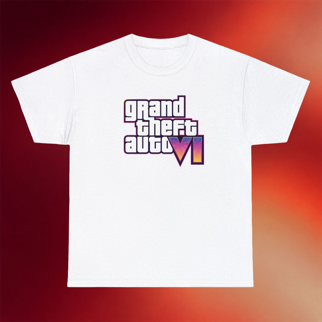 GTA 6 Merch 2026 Grand Theft Auto VI T-Shirt White Gift For Him Her - Merchluma