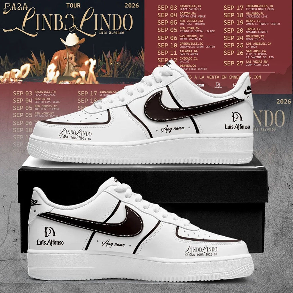 Custom Luis Alfonso Merch Lindo Lindo USA Tour 2026 Signature Shoes Gift Ideas For Music Lovers - Merchluma