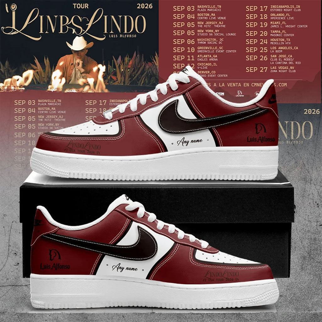 Custom Luis Alfonso Merch Lindo Lindo USA Tour 2026 Signature Shoes Presents For Music Lovers - Merchluma