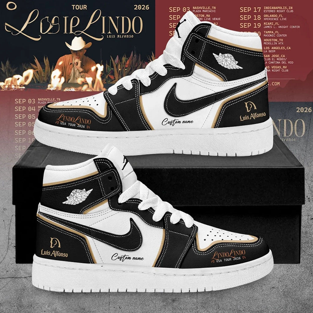 Custom Luis Alfonso Lindo Lindo USA Tour 2026 Signature Shoes Luis Alfonso Merch Gift For Fans - Merchluma