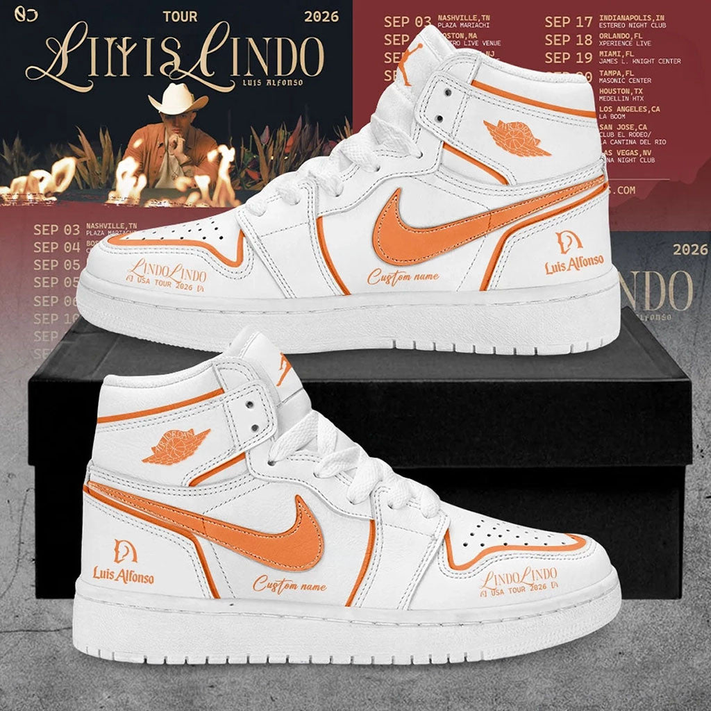 Custom Luis Alfonso Merch Lindo Lindo USA Tour 2026 Signature Shoes Best Gifts For Music Lovers - Merchluma