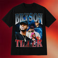 Bryson Tiller Merch 2026 Blue And Red Split LA 1905 Bryson Tiller T-Shirt Gift For Rapper Fans - Merchluma
