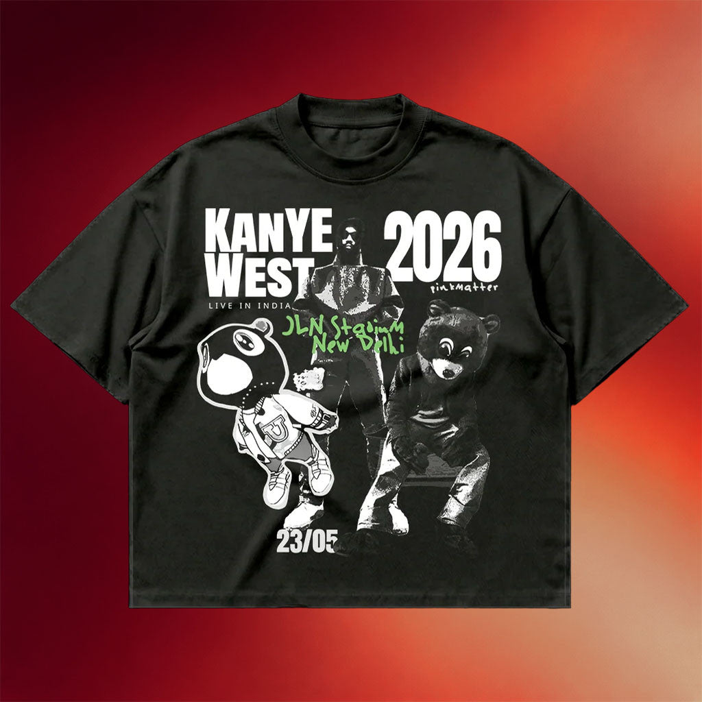 Kanye West Merch 2026 Kanye West India Tour T-Shirt Gift For Rapper Fans - Merchluma