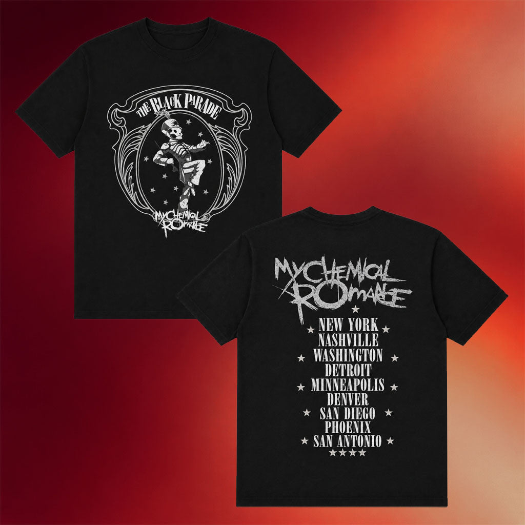 MCR Merch 2026 My Chemical Romance The Black Parade Tour T-Shirt MCR Concert Merch Fan Gifts - Merchluma