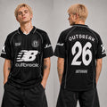 Outbreak Festival 2026 Merch London UK Edition At Victoria Park On August 23 2026 Black Football Jersey - Merchluma