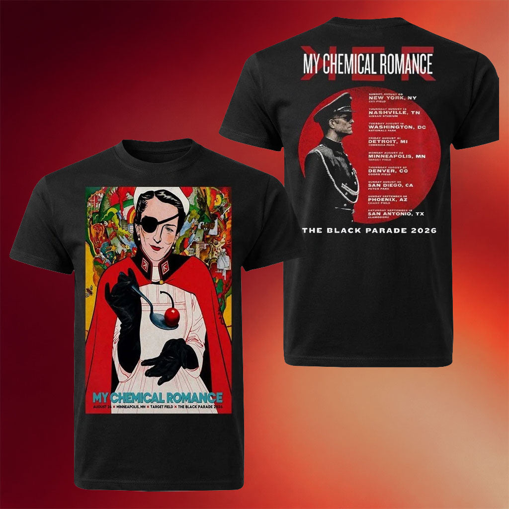 MCR Merch Tour Target Field August 24 2026 T-Shirt My Chemical Romance Minneapolis Tour Merch - Merchluma