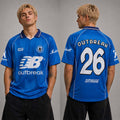 Outbreak Festival 2026 Merch London UK Edition At Victoria Park On August 23 2026 Blue Football Jersey - Merchluma