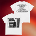 Charli XCX Merch 2026 Oblivion Is Freedom Tracklist T-Shirt Best Gifts For Music Lovers - Merchluma