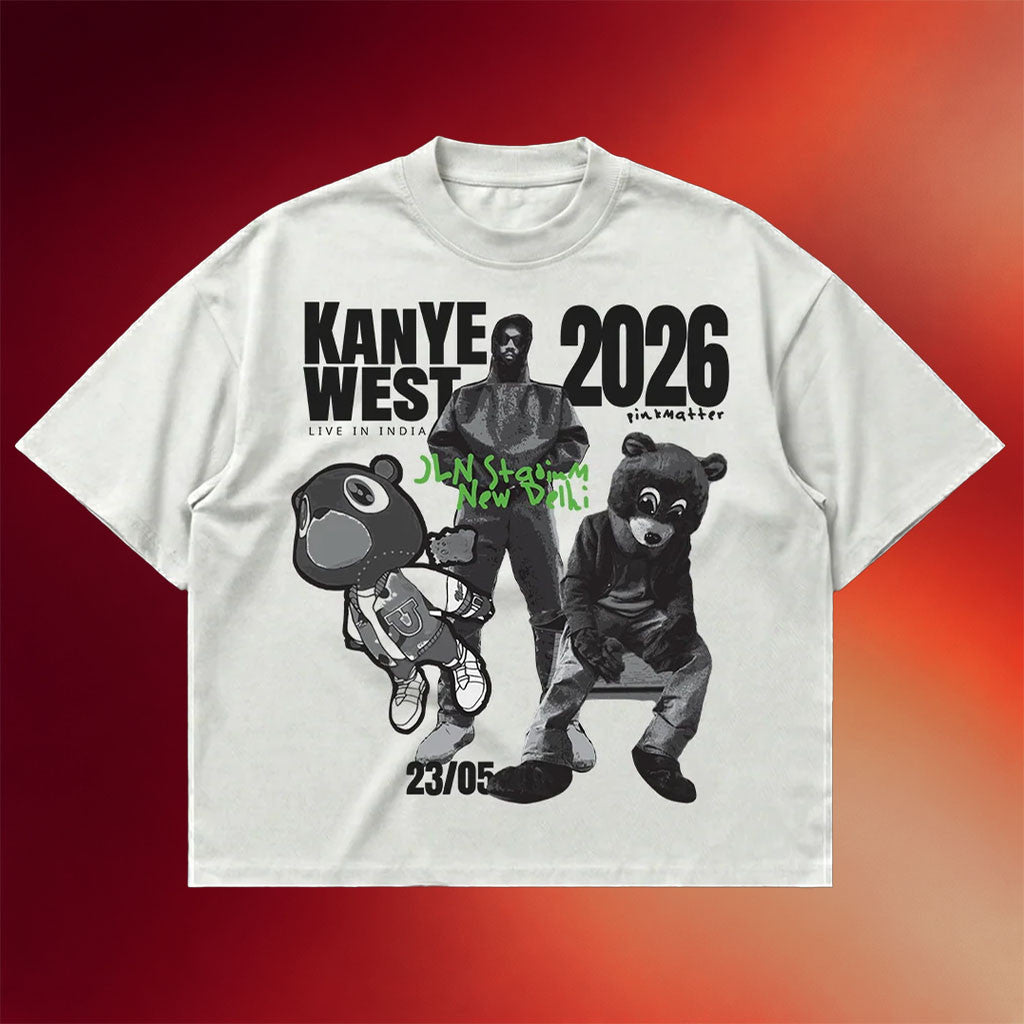 Kanye West Merch 2026 Kanye West India Tour T-Shirt Kanye West Tour Merch Fan Gifts - Merchluma