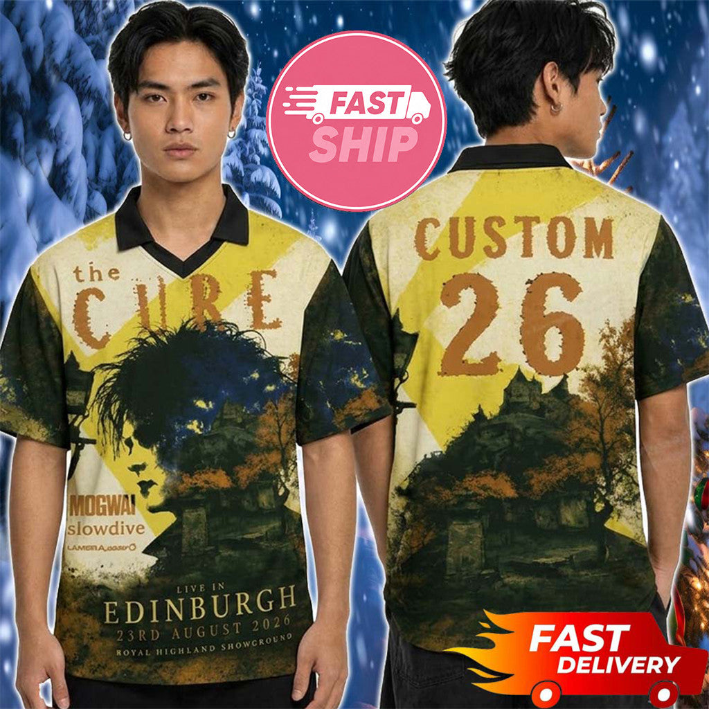 Custom The Cure Edinburgh Summer Sessions 2026 Jersey The Cure Merch Gifts For Rock Band Fans - Merchluma