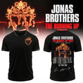 Jonas Brothers Merch 2026 The Burning Up Tour V-Neck T-Shirt Gifts For Pop Band Fans - Merchluma