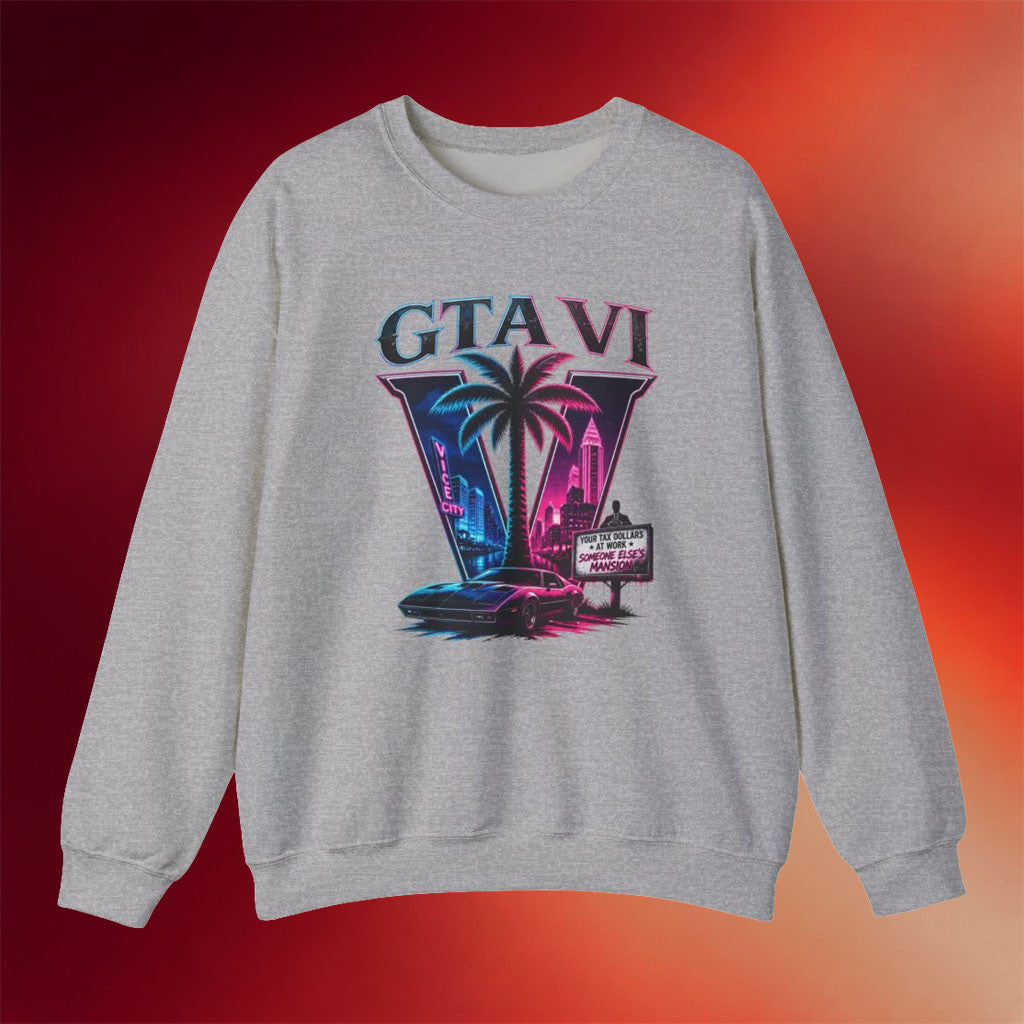 GTA 6 Merch 2026 GTA VI Crewneck Grand Theft Auto VI Sweatshirt Gift For Gamers - Merchluma