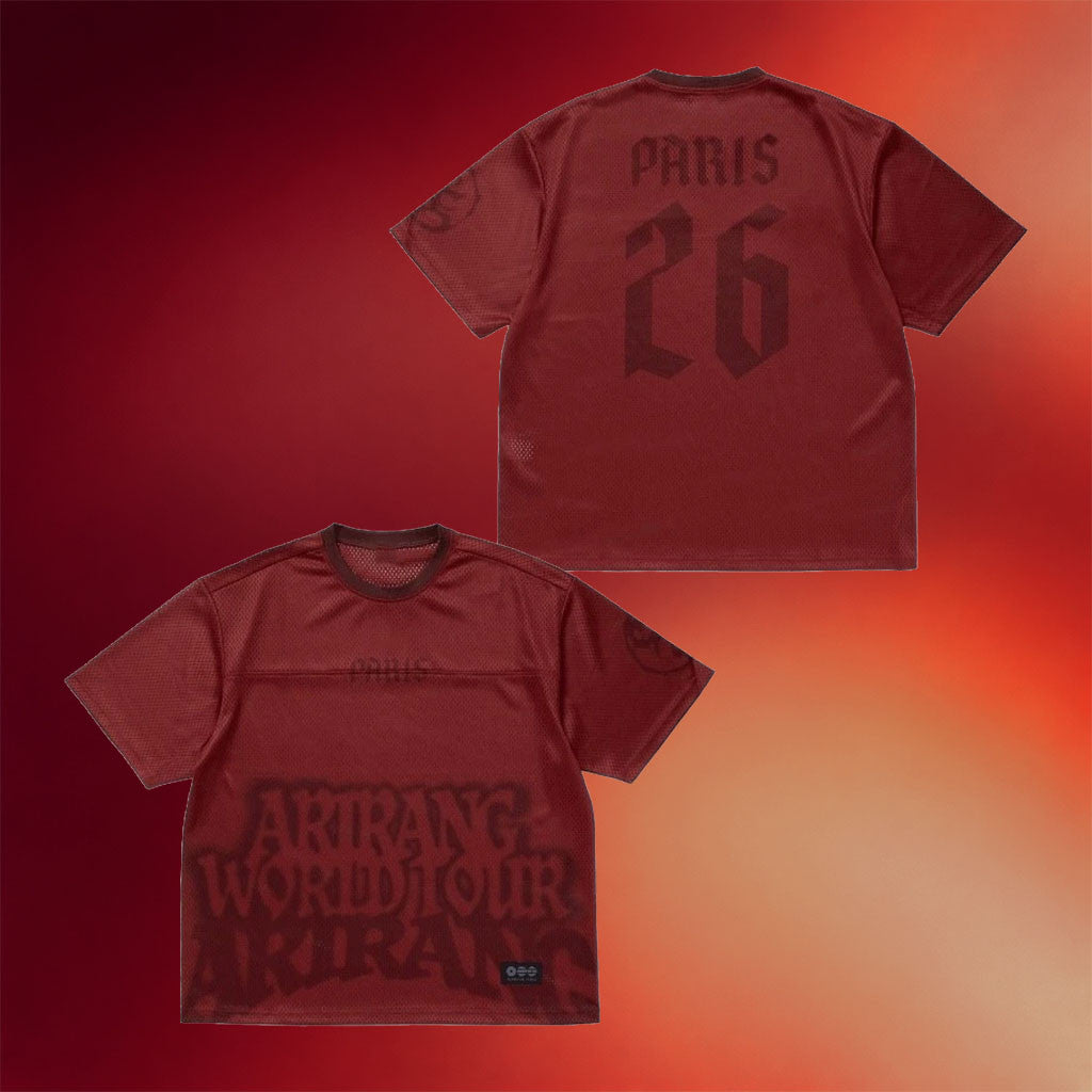 BTS Merch 2026 BTS ARIRANG World Tour Europe Jersey Merch City Version Paris Jersey Fan Gifts - Merchluma