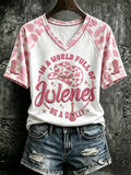 Dolly Parton Memorial Merch In A World Full Of Jolenes Be A Dolly V-Neck Shirt Memorial Gifts - Merchluma