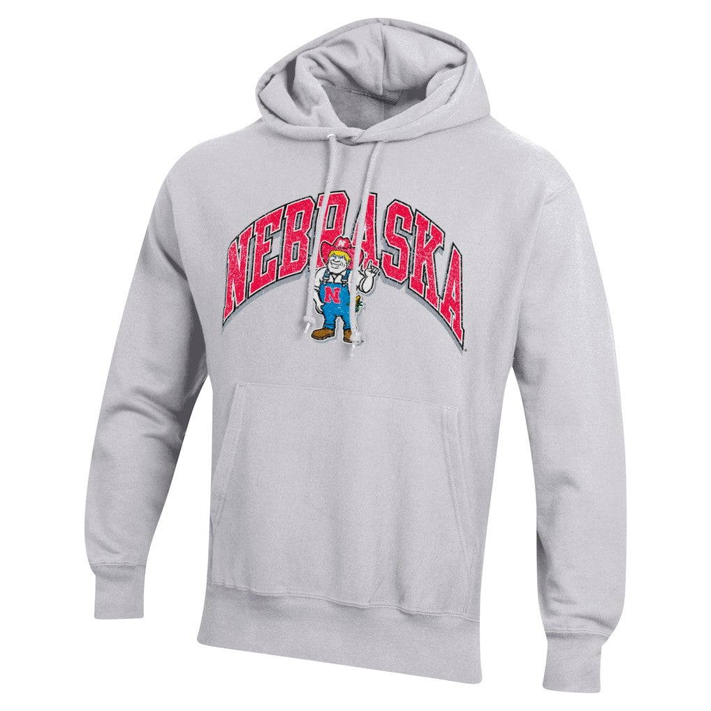 Nebraska Huskers Volleyball Merch 2026 Nebraska Huskers Champion Vault Late Night Hoodie Gray - Merchluma