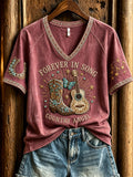 Dolly Parton Memorial Merch Forever In Song Country Angel V-Neck Shirt Tribute Gift Ideas - Merchluma