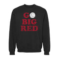 Nebraska Huskers Volleyball Merch 2026 Nebraska Cornhuskers Black Go Big Red Crew Sweatshirt - Merchluma