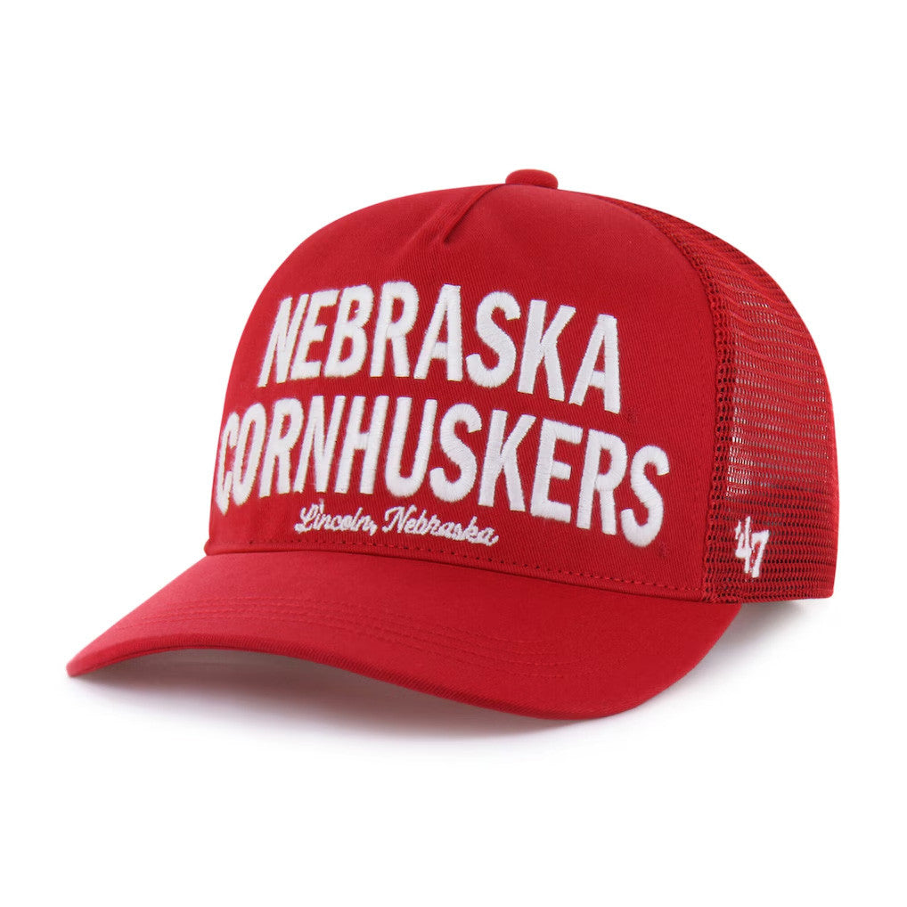 Nebraska Huskers Volleyball Merch 2026 Nebraska Huskers '47 Contemporary Trucker Hat Embroidered - Merchluma